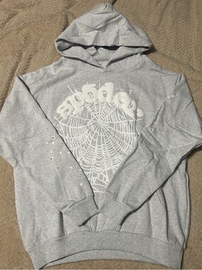 Grey og sp5der hoodie